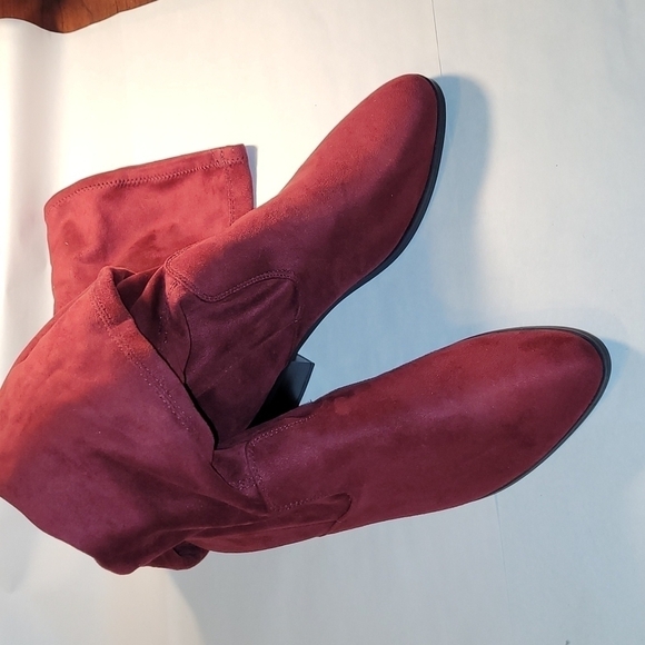 NWT NY & Co Red Women's Boots - Picture 1 of 7